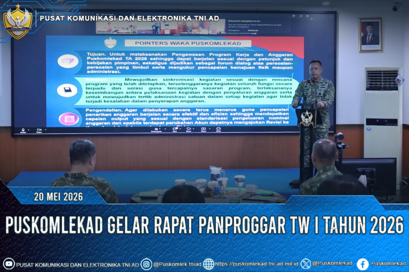PUSKOMLEKAD GELAR RAPAT PANPROGGAR TW I TAHUN 2026